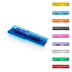 Kit Estojo Com Caneta Plástico